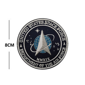 Patch d'Applique Décoratif Tactique Brodé en Fil de 3 Pouces de Diamètre, <span class=keywords><strong>Force</strong></span> Spatiale des États-Unis - Product Image 2
