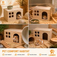 Nichoir personnalisé en bois massif pour perroquets, boîte d'élevage pour cailles, abri pour petits oiseaux avec options de tunnel en herbe naturelle