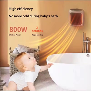 Chauffage domestique PTC de haute technologie, mini-radiateur mural portable et économe en énergie, rapide pour salles de bain et bureaux - Product Image 3