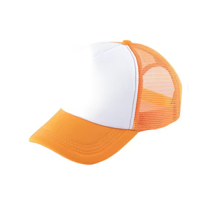 Wholesale Blank Mesh Trucker Hat 5 Panel Unisex Polyester Cap Custom Embroidered Logo High Quality Private Label - Product Image 6