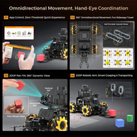 Voiture robotique IA ClawPi ROS2 Raspberry Pi 5 Mecanum avec LiDAR SLAM, vision IA, OpenClaw et LLM multimodale