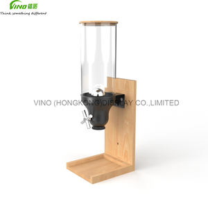 Distributeur de tubes en plastique de qualité alimentaire à tuyau unique en bois de bouleau distributeur de poudre croquettes - Product Image 4