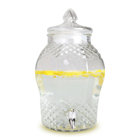 Distributeur de jus en verre 20L 15L 10L 8L 6L avec robinet