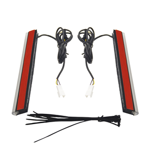 Sacoche de selle de moto <span class=keywords><strong>Slim</strong></span> Filler avec feu arrière et clignotant pour <span class=keywords><strong>Davidson</strong></span> HD 2014-2023 - Product Image 3