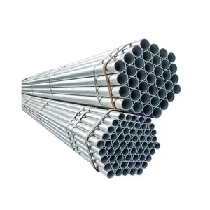 GI Pipe Steel Pre Galvanized Tube Hot Dip Galvanized Round Steel Pipe For Construction