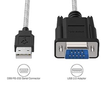 Conector USB a RS232 DB9, Adaptador USB 2.0 de 9 Pines, Cable FTDI