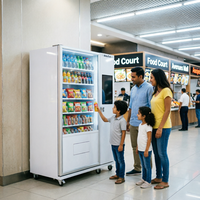 Distributeurs automatiques de boissons en métal avec écran tactile et options de paiement multiples pour les aires de jeux intérieures - iMakeTech Garantie 1 an