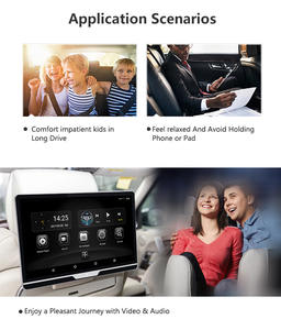 Заводская поставка 13,3 дюймов IPS сенсорный экран автомобиля для плеера Android Auto USB Stereo 1 год гарантии на заднее сиденье для развлечений - Product Image 4