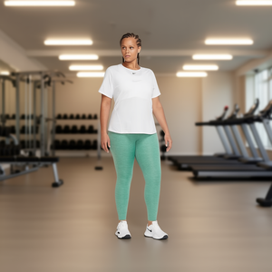 Nike One Training <b>Tights</b> Women Plus Size Green Xxxl High Waist Seamless <b>Knitted</b> Leggings All Season Active Wear - Product Image 2