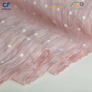 Tissu en <span class=keywords><strong>lin</strong></span> couleur rose poussière, idéal pour les vêtements, motif pois rose, finition vieillie, 100 % <span class=keywords><strong>lin</strong></span> - Product Image 3