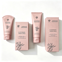 Tubes cosmétiques souples en plastique personnalisés avec logo imprimé, pour crème pour les mains et lotion, emballage vide à presser, avec boîte, fabrication OEM