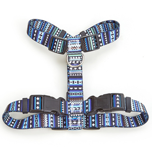 Arnés Ajustable para Perro con Patrón Geométrico de Nailon y Cierre de Hebilla, Estilo Moderno para Perros - Product Image 1