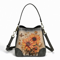 Fabriek Groothandel 2024 Nieuwe Retro Chinese Stijl Dames Handtas Multifunctionele Satchel Schoudertas Rits Emmer Tas Stijl
