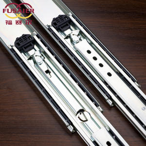 Glissières de meubles en acier de qualité industrielle 227kgs Outil de verrouillage en métal à roulement à billes robuste avec serrure Lilo - Product Image 3