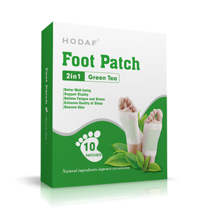Parche para Pies de Té <span class=keywords><strong>Verde</strong></span> con Vinagre de Bambú, Turmalina <span class=keywords><strong>y</strong></span> Quitosano, Detox Fresco <span class=keywords><strong>y</strong></span> Relajante, OEM, ODM, Marca Privada, CE, Cuidado del Sueño - Product Image 4