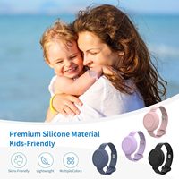 Étui en silicone pour AirTag, porte-clés de protection en silicone compatible avec les AirTags pour collier de chien, chat, animal de compagnie