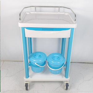 Carrito de Monitoreo de Pacientes de Tres Niveles de Acero Inoxidable Guanghua Medical, para Hospital y Enfermería, con Certificación CE, GH750-04, 750x480x930mm - Product Image 3
