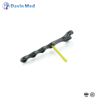 Plaque de fixation en titane en forme de T Davin Med Veterinary ALPS pour petits animaux, implant osseux orthopédique, système de fixation des traumatismes OEM ODM