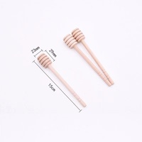 Mini Cucharas de Madera para Miel, Palitos Mezcladores Desechables Personalizados para Sirope, Té y Cocina