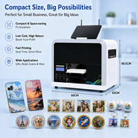 Imprimante UV intelligente portable A5 pour les boutiques de cadeaux, les événements, personnalisation instantanée pour les coques de téléphone, les balles de golf, les aimants de réfrigérateur, les porte-clés