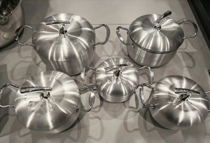 Luxury 10Pcs Aluminum Cooking Pot Set High Quality Kitchenware Stockpot 16-24cm Casserole Wholesale Bulk Kitchen Tool Set Master - Product Image 4