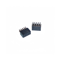 Conector de Cabezal de Pines de Doble Fila HX PM1.27-2x5PZC, Componente de Interconexión PCB de 1.27mm de Paso con Orificio Pasante PM1.27-2x5P HX PM1.27-2
