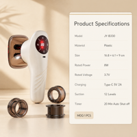 Masseur à ventouses électrique rechargeable USB de qualité supérieure, appareil intelligent de modelage corporel à pression négative pour la beauté à domicile
