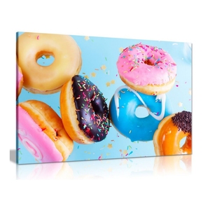 Marrone caffè ciambella tela arte della parete immagine stampa digitale <span class=keywords><strong>cucina</strong></span> ristorante decorazione pittura <span class=keywords><strong>per</strong></span> la casa o l'ufficio - Product Image 4