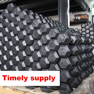 Mancuernas Hexagonales Modelo KG Suministradas por el Fabricante, Juego <span class=keywords><strong>de</strong></span> Mancuernas Hexagonales Recubiertas <span class=keywords><strong>de</strong></span> Goma Negra para Entrenamiento Físico en Casa o Gimnasio - Product Image 2