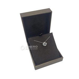 Caja de Papel Negra Personalizada con Logotipo para Anillos, Colgantes, Pulseras, Brazaletes, Collares y Joyas - Product Image 1