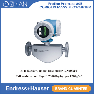 Débitmètre massique Coriolis Endress+Hauser, capteur de débit massique Coriolis E+H 80E50 DN50, contrôleur de débit massique - Product Image 3