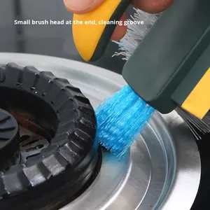 Cepillo 3 en 1 al por mayor: cepillos de plástico para raspar agua y polvo con cerdas en forma de V 90. Sin Ángulos Muertos para Baño y Suelo - Product Image 6