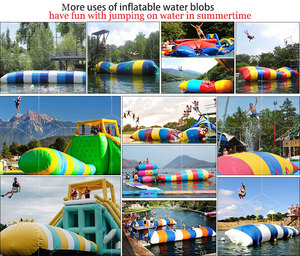 Jouet aquatique flottant pour lac, catapulte à eau gonflable, blob jump, location, coussin de saut aquatique gonflable à vendre - Product Image 4