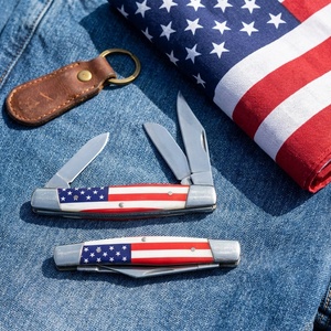 มีดพับพกพา PH-2721 ลายธงชาติอเมริกา ยี่ห้อ Patriots Stockman ใบมีด 3 ใบ สำหรับตั้งแคมป์ ล่าสัตว์ เอาตัวรอด และพกพาในชีวิตประจำวัน - Product Image 3