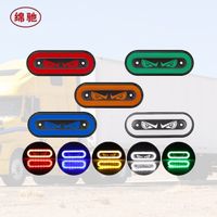 Feux de signalisation LED Devil Eyes super lumineux 12V-24V, petits, étanches, pour camion, filet central, clignotant, phare de voiture, état neuf