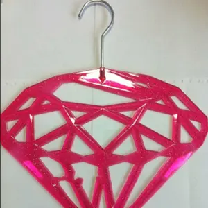 polystyrene crystal diamond hangers,plastic hanger,scarf hangers