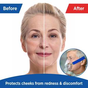 Paquete de 4 telas de forro polar cómodas y suaves para reducir la presión <span class=keywords><strong>facial</strong></span> Cubierta de correa <span class=keywords><strong>CPAP</strong></span> ajustable de 5,5 pulgadas de longitud - Product Image 2