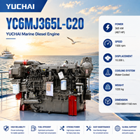 محرك ديزل بحري SCDC YUCHAI سلسلة YC6MJ طراز YC6MJ365L-C20 بعزم دوران قوي لتطبيقات السفن التجارية وعبارات الركاب