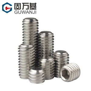 Tornillos de Fijación de Extremo Plano de Acero Inoxidable 304 Guwanji, M3 M4 M5 M6, Cabeza Hexagonal, Sin Cabeza, DIN916, Métricos, Grado A - Product Image 3