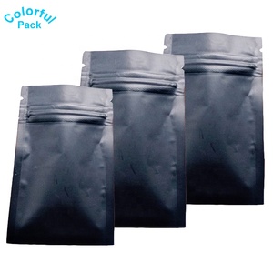 Zip Lock Black Black Mylar Ziplock Bags 3 Side Seal Small Mylar Zip Lock Black Aluminum Foil Zip Lock Plastic Bag