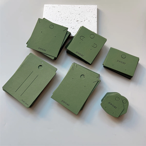 Высококачественные карточки для демонстрации ювелирных изделий (серьги, колье, браслеты) с логотипом на заказ - Product Image 2