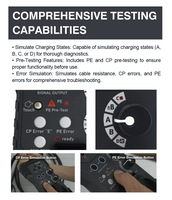 Adaptateur EVSE pour chargeur de véhicule électrique Type 2, testeur portable, station de charge pour véhicules électriques, outil de diagnostic, ports de prise 4 mm, équipement de test