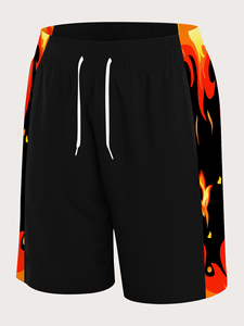 Vente en gros de shorts d'été sportifs pour hommes séchage rapide respirant grande taille imprimé pour les activités de plein air - Product Image 3