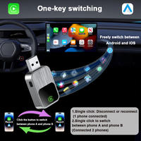 Adaptateur CarPlay Android Auto, WiFi haute vitesse 5 GHz, faible latence, Plug and Play, adaptateurs de conversion sans fil, connecteurs