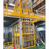 EN TOUTE SÉCURITÉ Entrepôt Industriel Hydraulique Rail De Guidage Vertical Ascenseur De Marchandises Prix Ascenseur De Fret