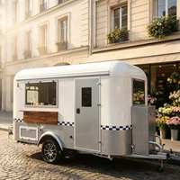 Chariot alimentaire personnalisable, chariot à hot-dogs, chariot à barbecue, chariot à snacks, chariot à fast-food, chariot alimentaire mobile multifonctionnel