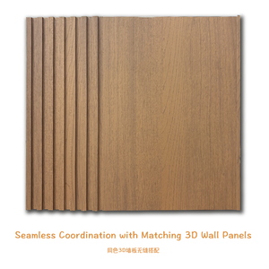 แผ่นผนังลายไม้แท้ที่ให้ความรู้สึกเหมือนไม้จริง จับคู่กับแผ่นลายร่องที่เข้ากัน และอุปกรณ์เสริมที่เข้าชุด - Product Image 2