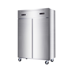 Grand congélateur commercial à 4 portes en acier inoxydable pour cuisine professionnelle avec températures de refroidissement - Product Image 2