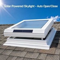 Fenêtre de toit en aluminium à énergie solaire avec ouverture et fermeture automatiques et télécommande