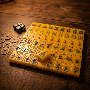 Set de Mahjong Dragón, Marca Compartida entre Red Coin y Crisloid, Pre-orden - Product Image 1